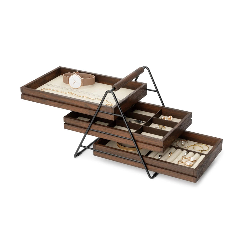 Terrace 3-Tier Jewelry Tray - Umbra Storage + Organization - HORNE