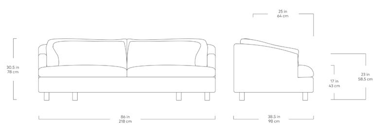Thalia Sofa - Gus* Modern Sofas - Furrow Manor - HORNE