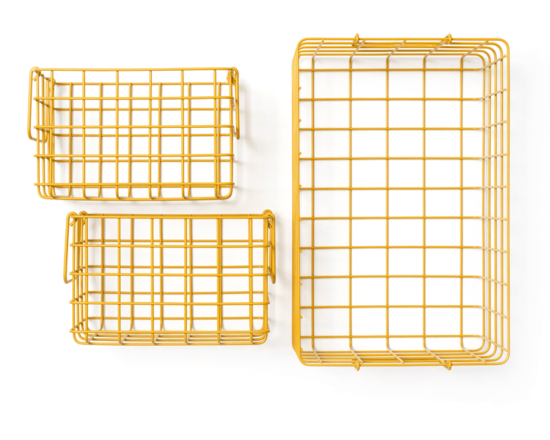 The Baskets - Mustard Made US Storage + Organization - Chalk - HORNE