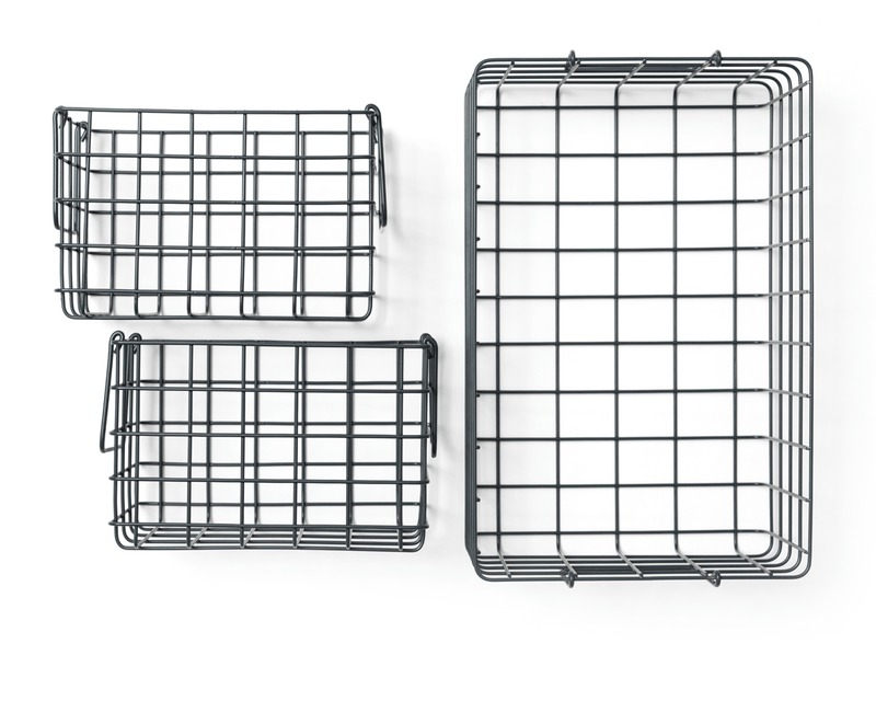 The Baskets - Mustard Made US Storage + Organization - Chalk - HORNE