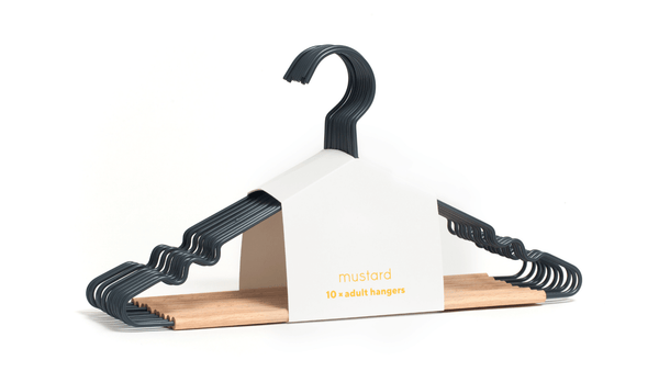 The Hangers - Mustard Made US Storage + Organization - Adult Top Hanger - Slate - HORNE