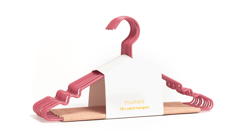 The Hangers - Mustard Made US Storage + Organization - Adult Top Hanger - Chalk - HORNE