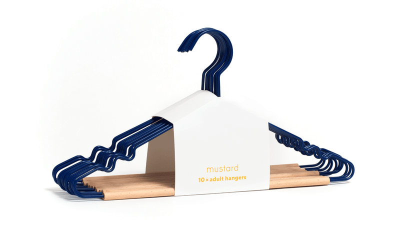 The Hangers - Mustard Made US Storage + Organization - Adult Top Hanger - Chalk - HORNE