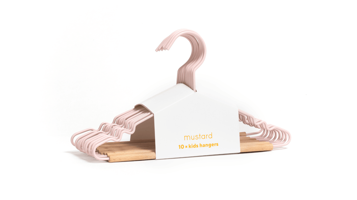The Hangers - Mustard Made US Storage + Organization - Kids Top Hanger - Blush - HORNE