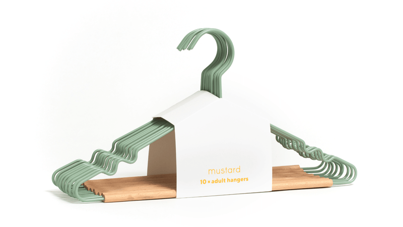 The Hangers - Mustard Made US Storage + Organization - Adult Top Hanger - Chalk - HORNE