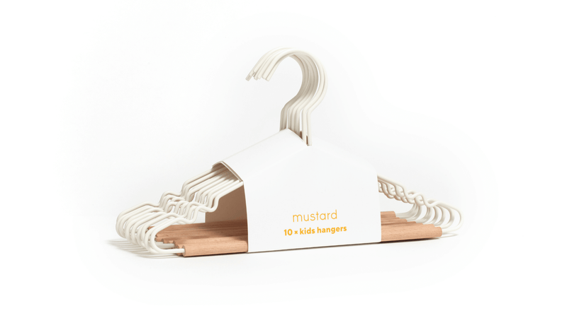 The Hangers - Mustard Made US Storage + Organization - Adult Top Hanger - Chalk - HORNE