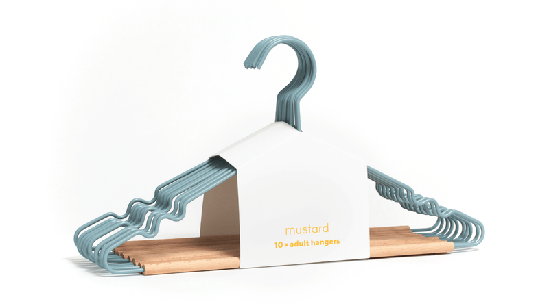 The Hangers - Mustard Made US Storage + Organization - Adult Top Hanger - Chalk - HORNE