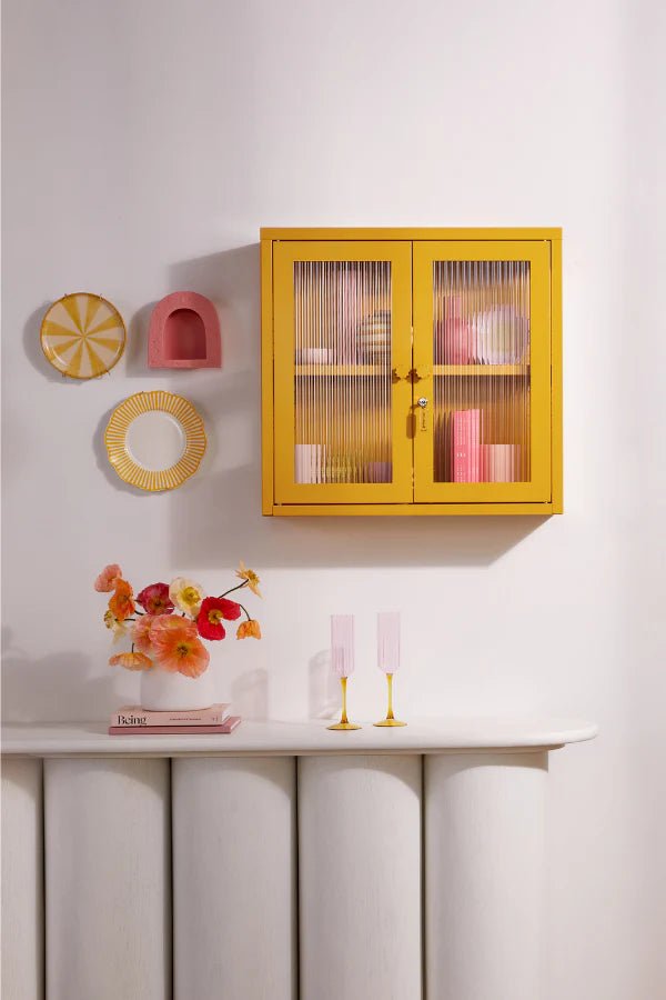 The Kit Cabinet - Mustard Made US Storage + Organization - Blush - HORNE