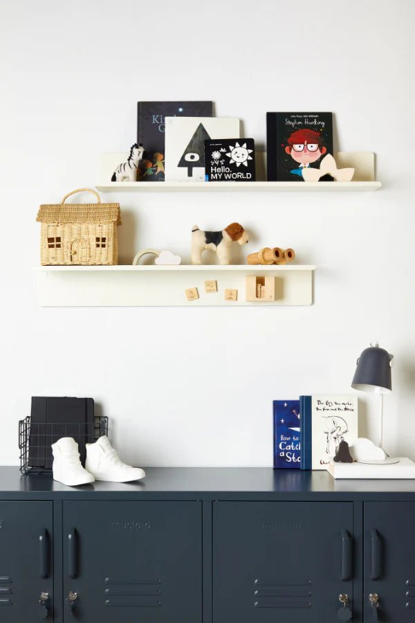 The Ledge Shelf - Mustard Made US Storage + Organization - Chalk - Large - HORNE
