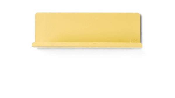 The Ledge Shelf - Mustard Made US Storage + Organization - Chalk - Large - HORNE