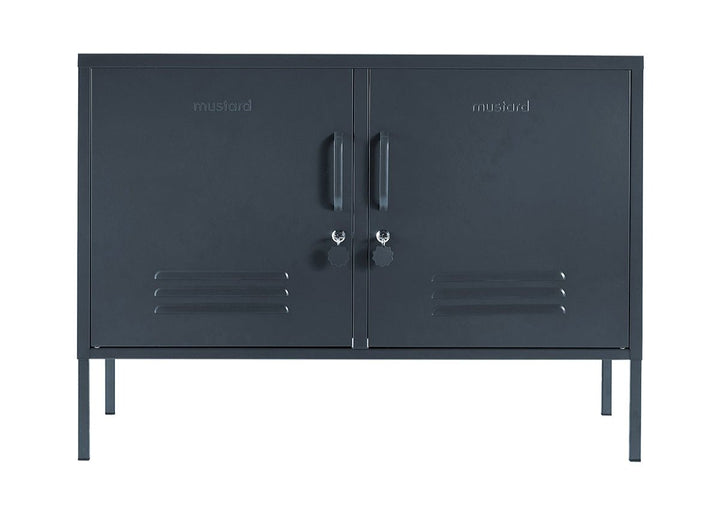 The Lowdown Cabinet - Mustard Made US Storage + Organization - Slate - HORNE