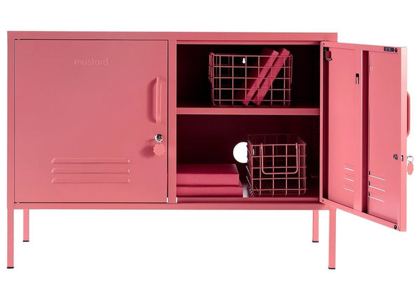 The Lowdown Cabinet - Mustard Made US Storage + Organization - Blush - HORNE