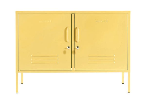The Lowdown Cabinet - Mustard Made US Storage + Organization - Chalk - HORNE