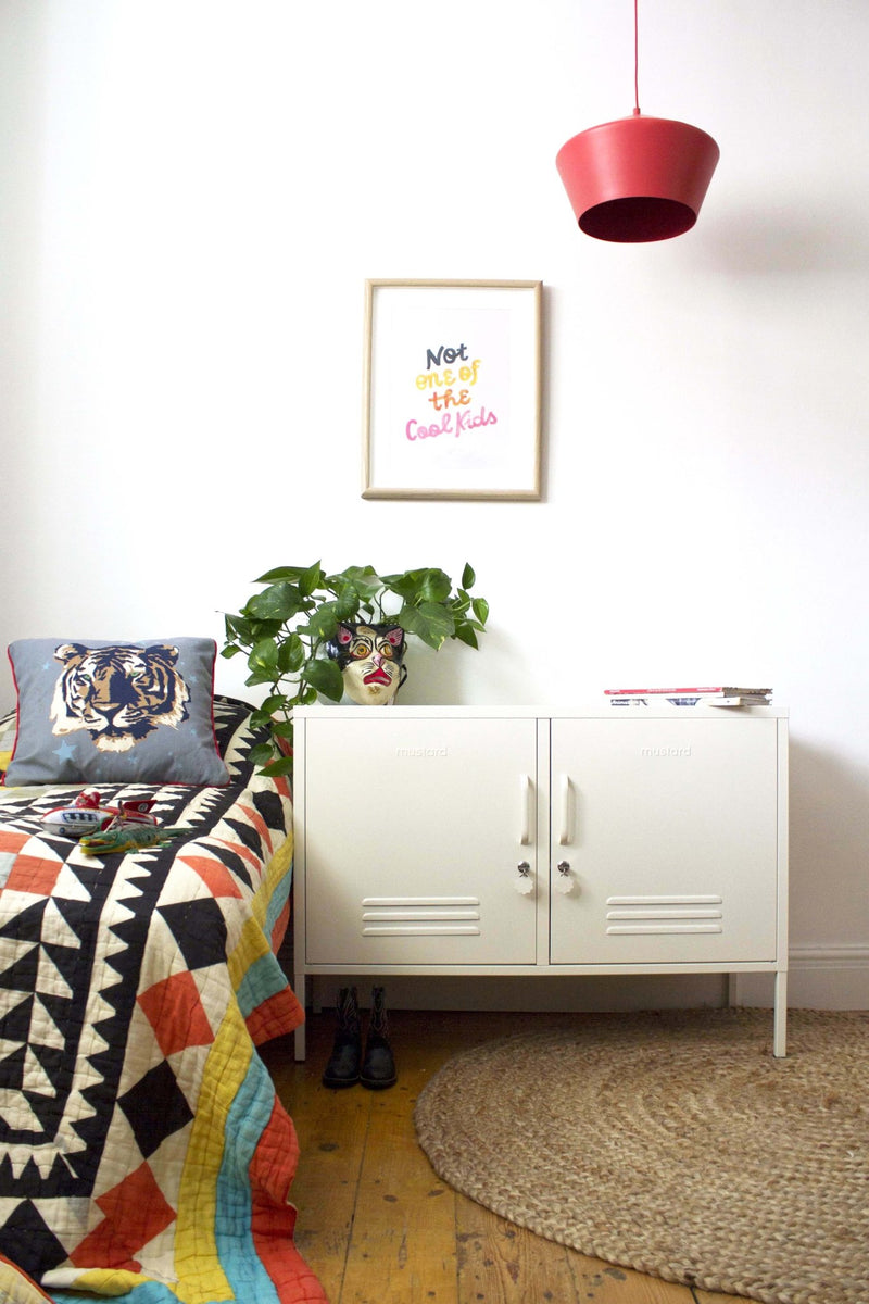 The Lowdown Cabinet - Mustard Made US Storage + Organization - Chalk - HORNE