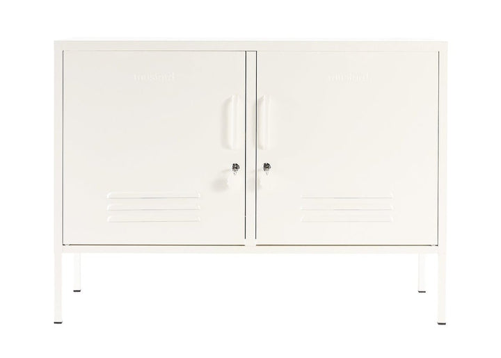 The Lowdown Cabinet - Mustard Made US Storage + Organization - Chalk - HORNE