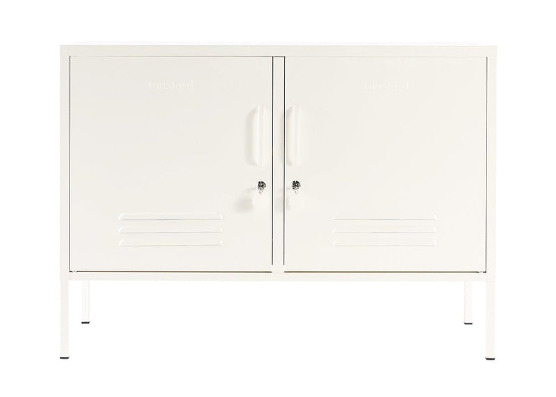 The Lowdown Cabinet - Mustard Made US Storage + Organization - Chalk - HORNE