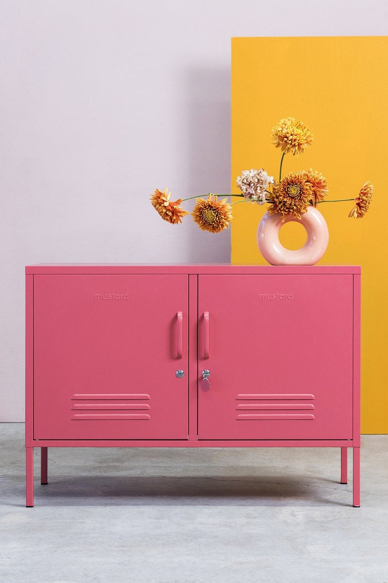 The Lowdown Cabinet - Mustard Made US Storage + Organization - Chalk - HORNE