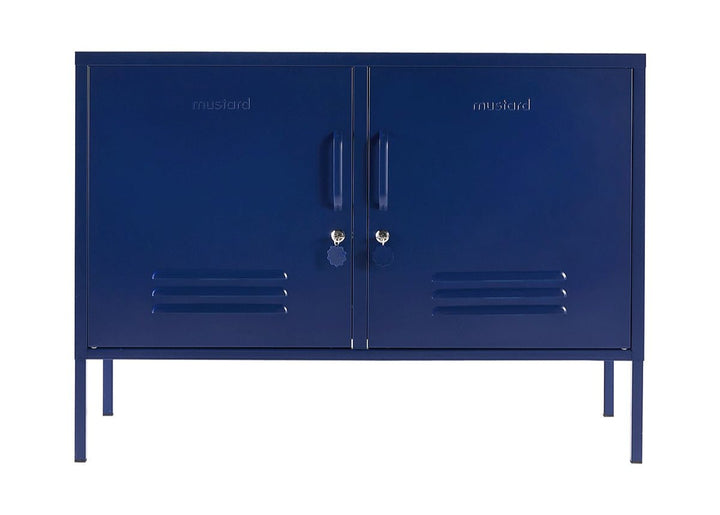 The Lowdown Cabinet - Mustard Made US Storage + Organization - Navy - HORNE
