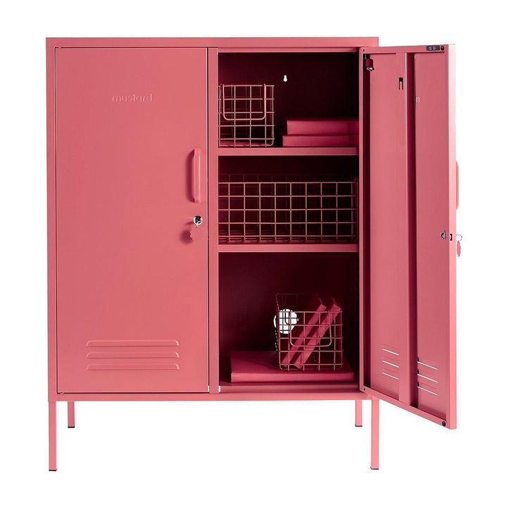 The Midi Cabinet - Mustard Made US Storage + Organization - Berry - HORNE