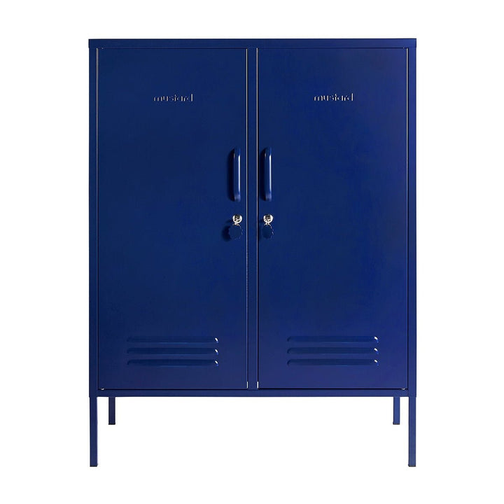 The Midi Cabinet - Mustard Made US Storage + Organization - Navy - HORNE
