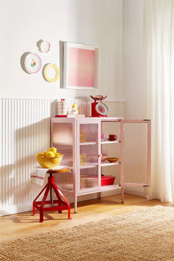 The Midi Cabinet - Mustard Made US Storage + Organization - Berry - HORNE