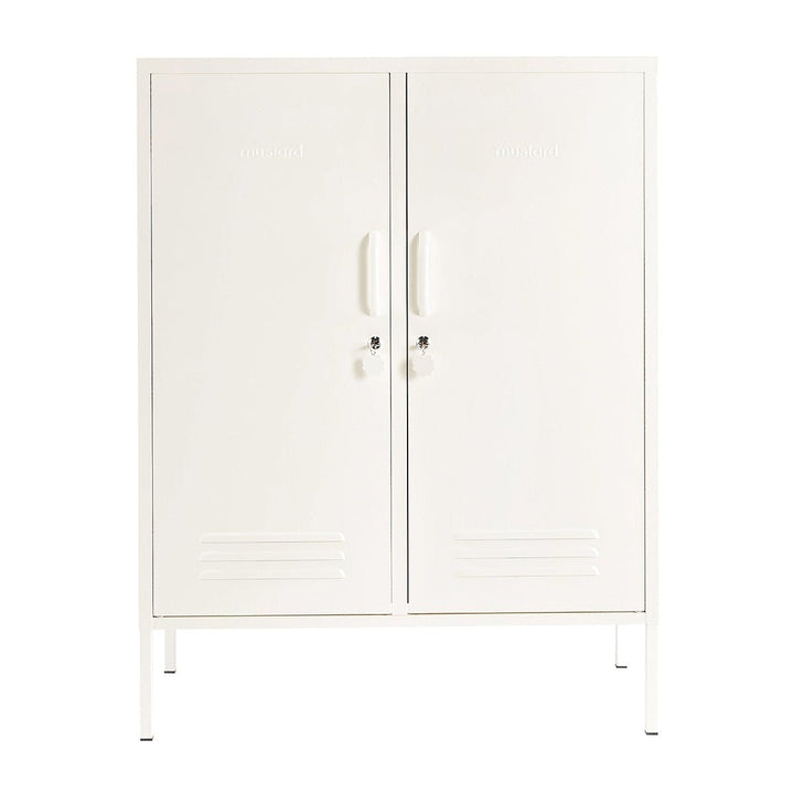 The Midi Cabinet - Mustard Made US Storage + Organization - Chalk - HORNE