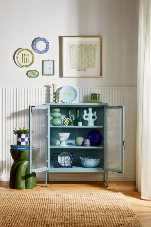 The Midi Cabinet - Mustard Made US Storage + Organization - Berry - HORNE