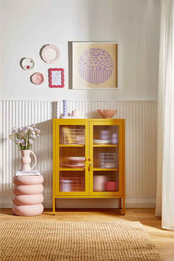 The Midi Cabinet - Mustard Made US Storage + Organization - Butter - HORNE