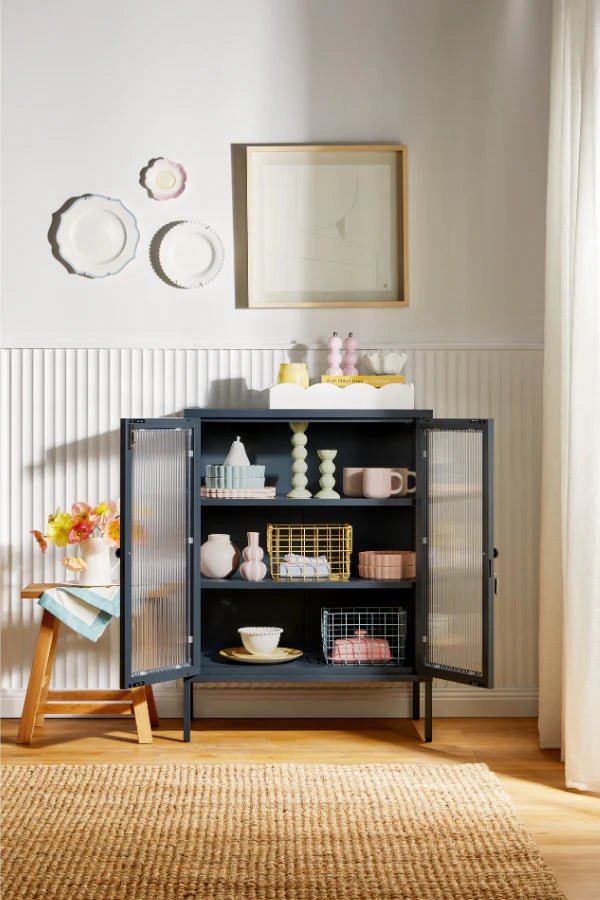 The Midi Cabinet - Mustard Made US Storage + Organization - Berry - HORNE