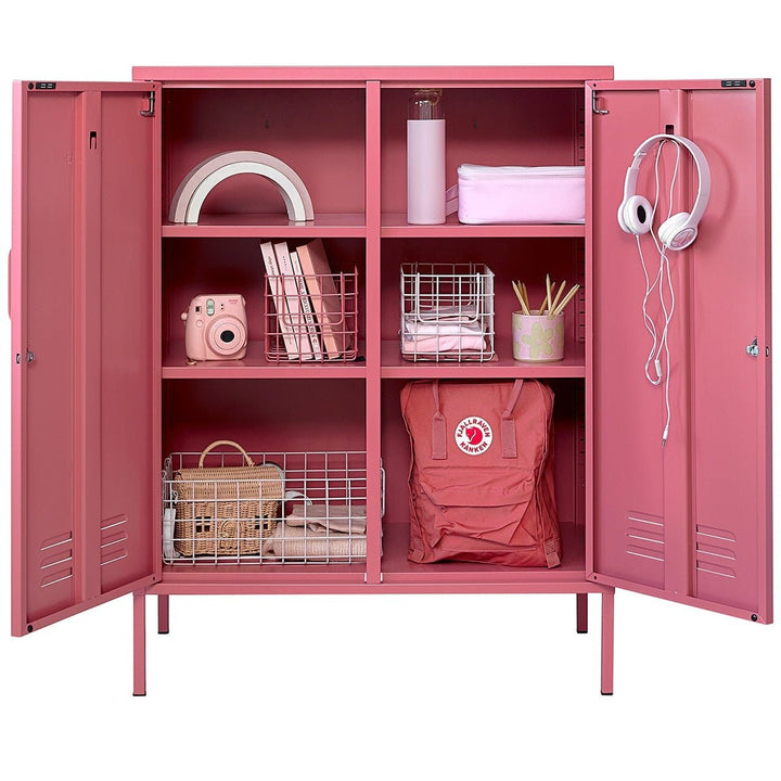 The Midi Cabinet - Mustard Made US Storage + Organization - Berry - HORNE