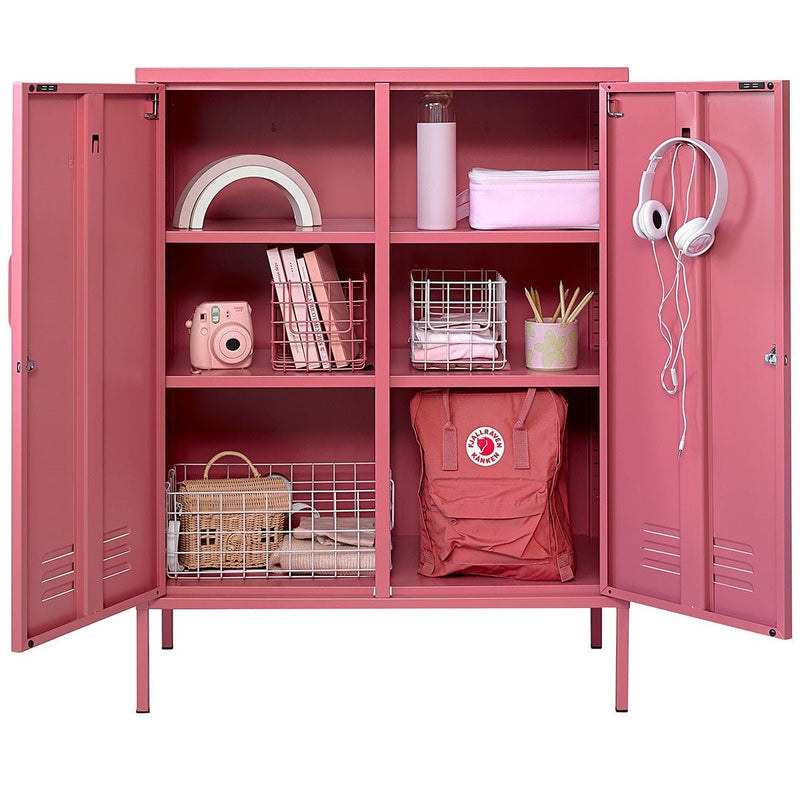 The Midi Cabinet - Mustard Made US Storage + Organization - Berry - HORNE