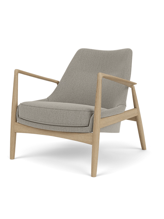 The Seal Lounge Chair - Low Back - Audo Copenhagen Chairs - Natural Oak - Dakar Leather - 0329 Brown - HORNE