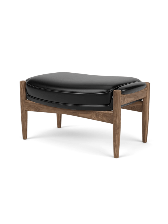 The Seal Ottoman - Audo Copenhagen Stools + Benches + Ottomans - Natural Oak - Dakar Leather - 0329 Brown - HORNE
