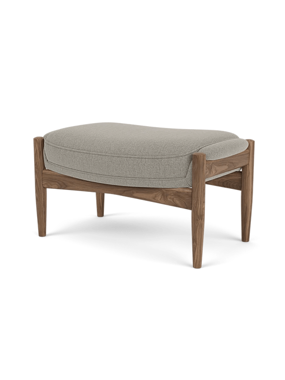 The Seal Ottoman - Audo Copenhagen Stools + Benches + Ottomans - Natural Oak - Dakar Leather - 0329 Brown - HORNE