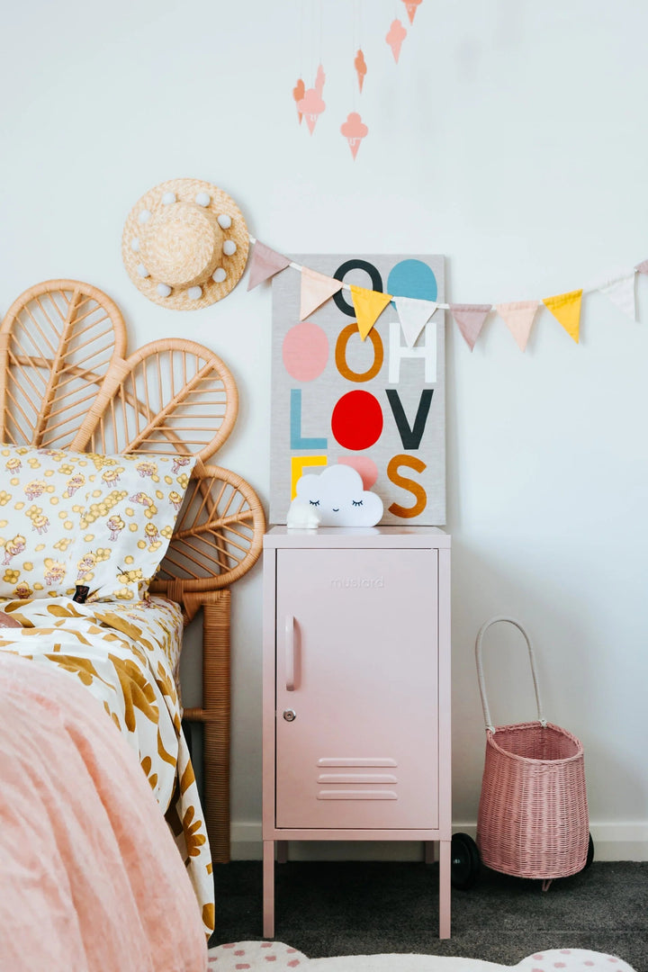 The Shorty Locker - Mustard Made US Storage + Organization - Butter - Left - HORNE