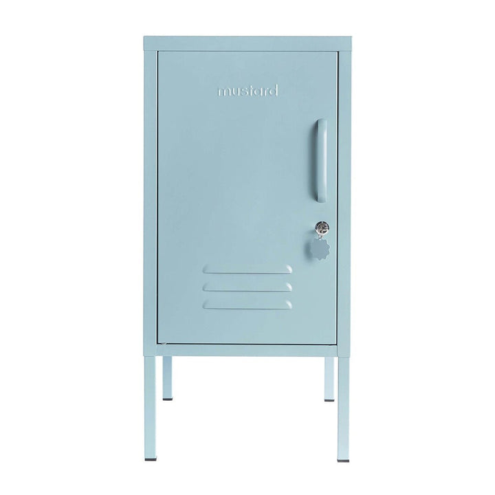 The Shorty Locker - Mustard Made US Storage + Organization - Ocean - Left - HORNE