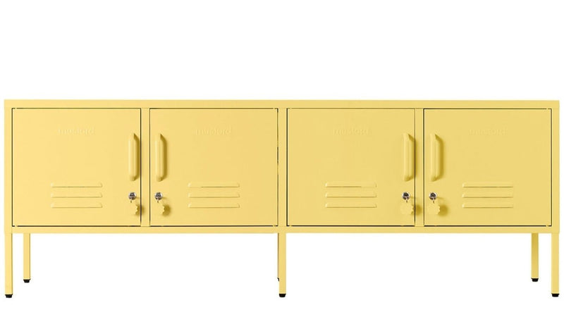 The Standard Low Cabinet - Mustard Made US Storage + Organization - Chalk - HORNE