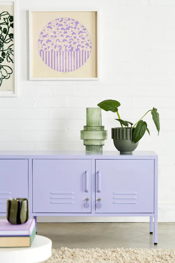 The Standard Low Cabinet - Mustard Made US Storage + Organization - Berry - HORNE