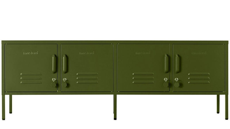 The Standard Low Cabinet - Mustard Made US Storage + Organization - Chalk - HORNE