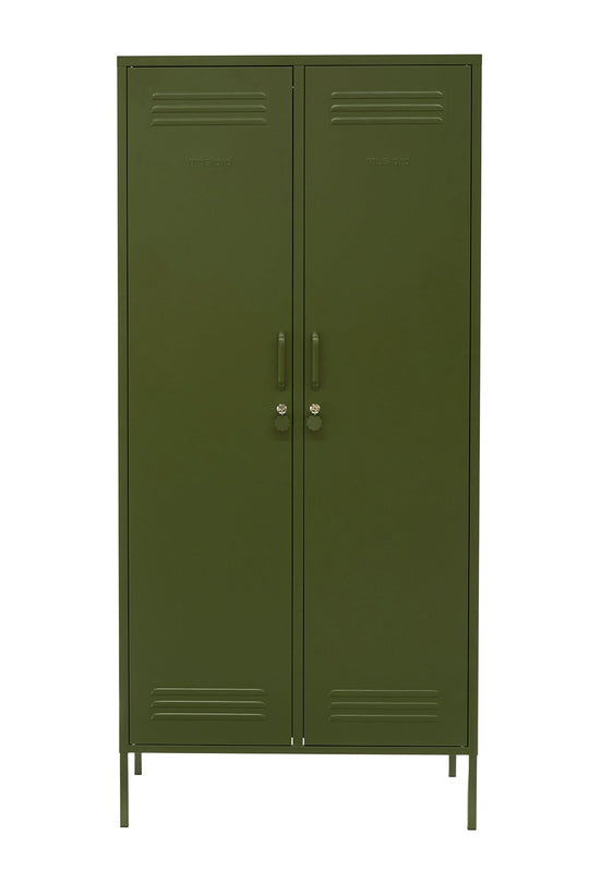 The Twinny Cabinet - Mustard Made US Storage + Organization - Olive - HORNE