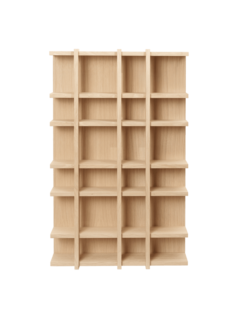 Tilem Shelf - 4x6 - Ferm Living Shelving - Dark Stained Oak - HORNE