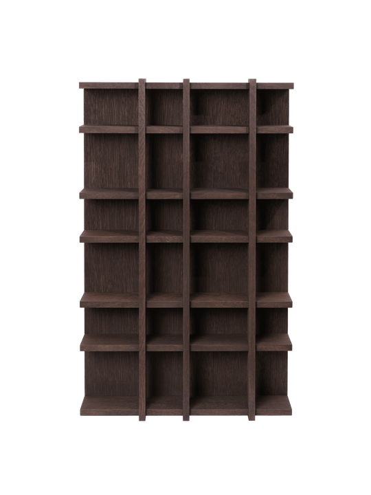 Tilem Shelf - 4x6 - Ferm Living Shelving - Dark Stained Oak - HORNE