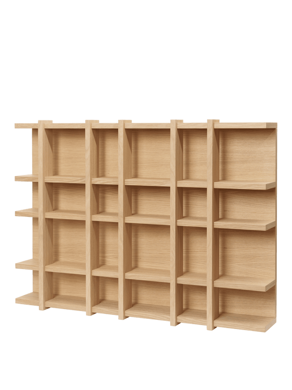 Tilem Shelf - 6x4 - Ferm Living Shelving - Natural Oak Veneer - HORNE