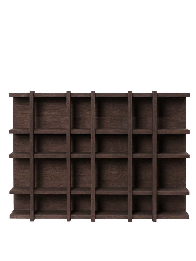 Tilem Shelf - 6x4 - Ferm Living Shelving - Dark Stained Oak - HORNE