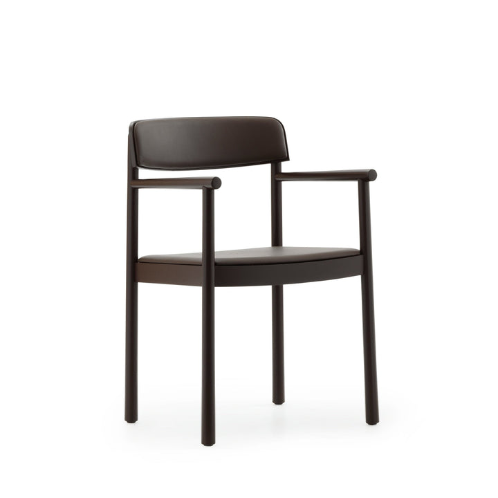 Timb Armchair Upholstery - Normann Copenhagen Dining Chairs - Brown / Ultra Leather - HORNE