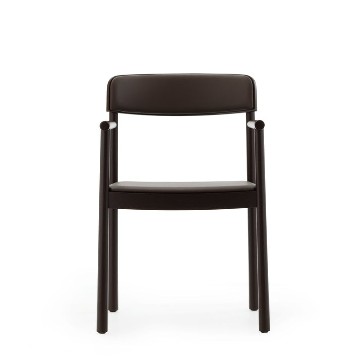 Timb Armchair Upholstery - Normann Copenhagen Dining Chairs - Brown / Ultra Leather - HORNE