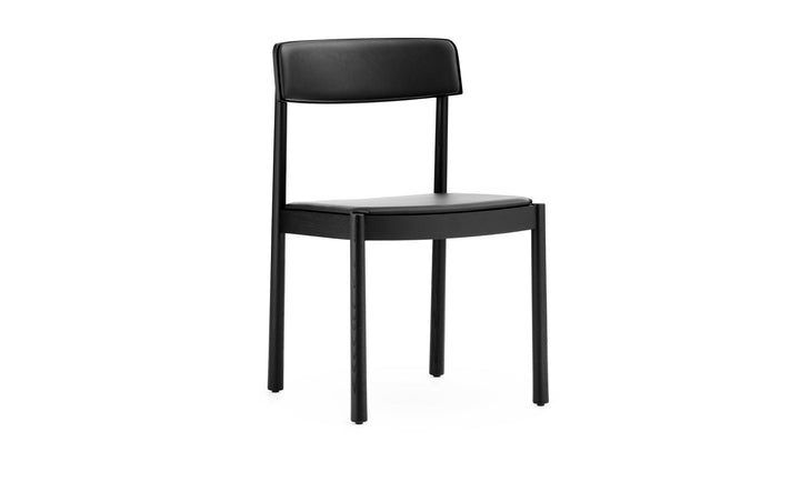 Timb Chair Upholstery - Normann Copenhagen Dining Chairs - Black/ Ultra Leather - HORNE
