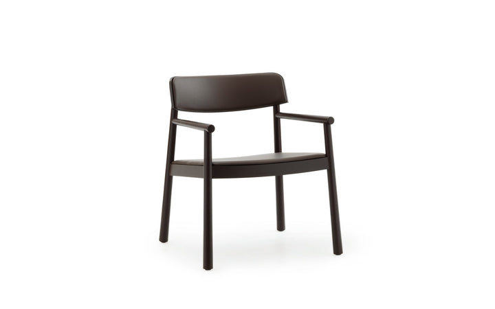 Timb Lounge Armchair Upholstery - Normann Copenhagen Lounge Chairs - Brown / Ultra Leather - HORNE