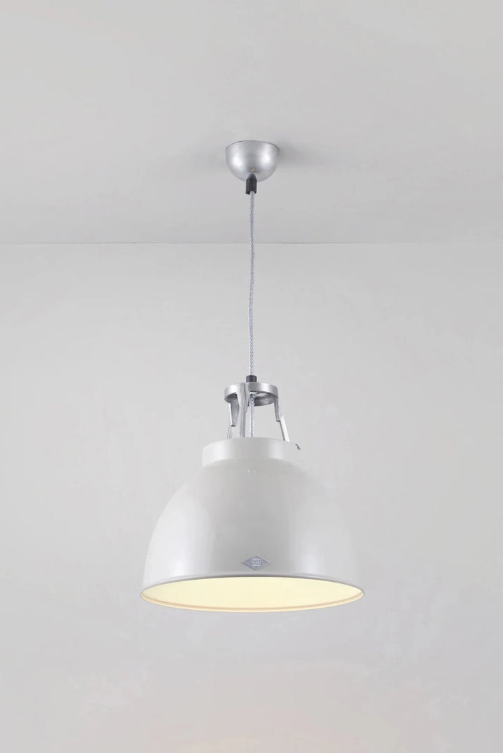 Titan Size 1 Pendant - Original BTC Pendants - Putty Grey - White Interior - HORNE