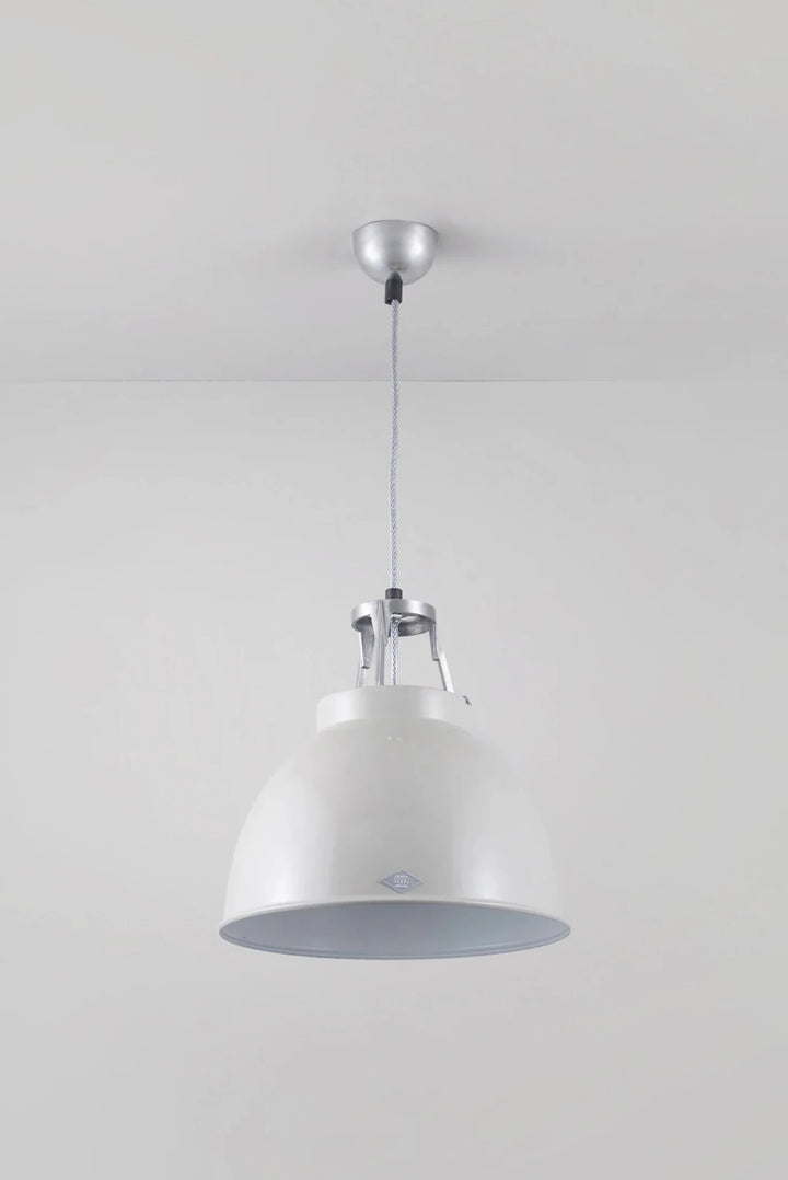 Titan Size 1 Pendant - Original BTC Pendants - Putty Grey - White Interior - HORNE